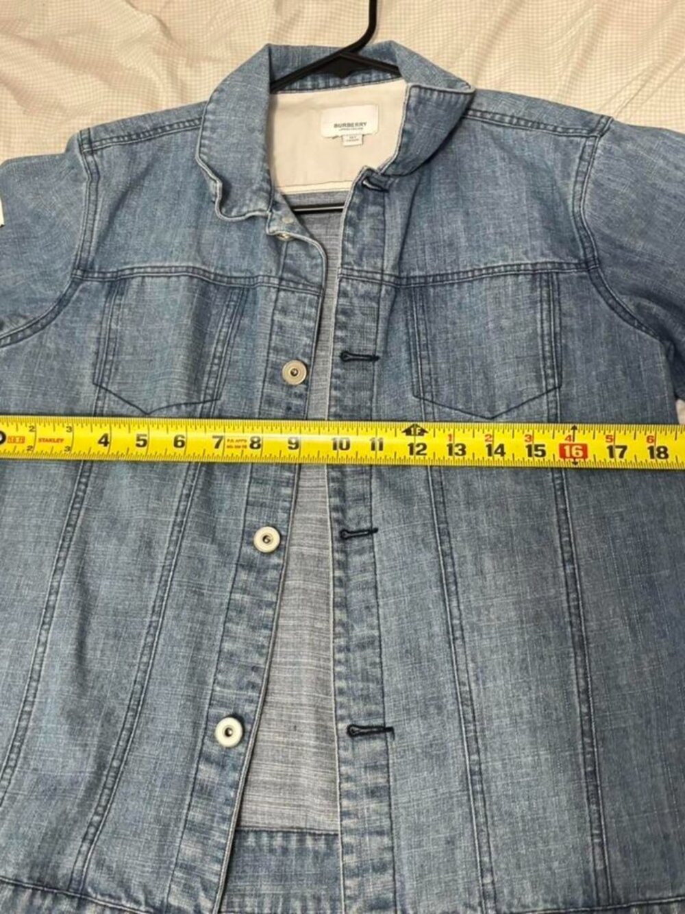 Authentic Burberry Logo Denim Trucker Jacket 16Y - Picture 6 of 13
